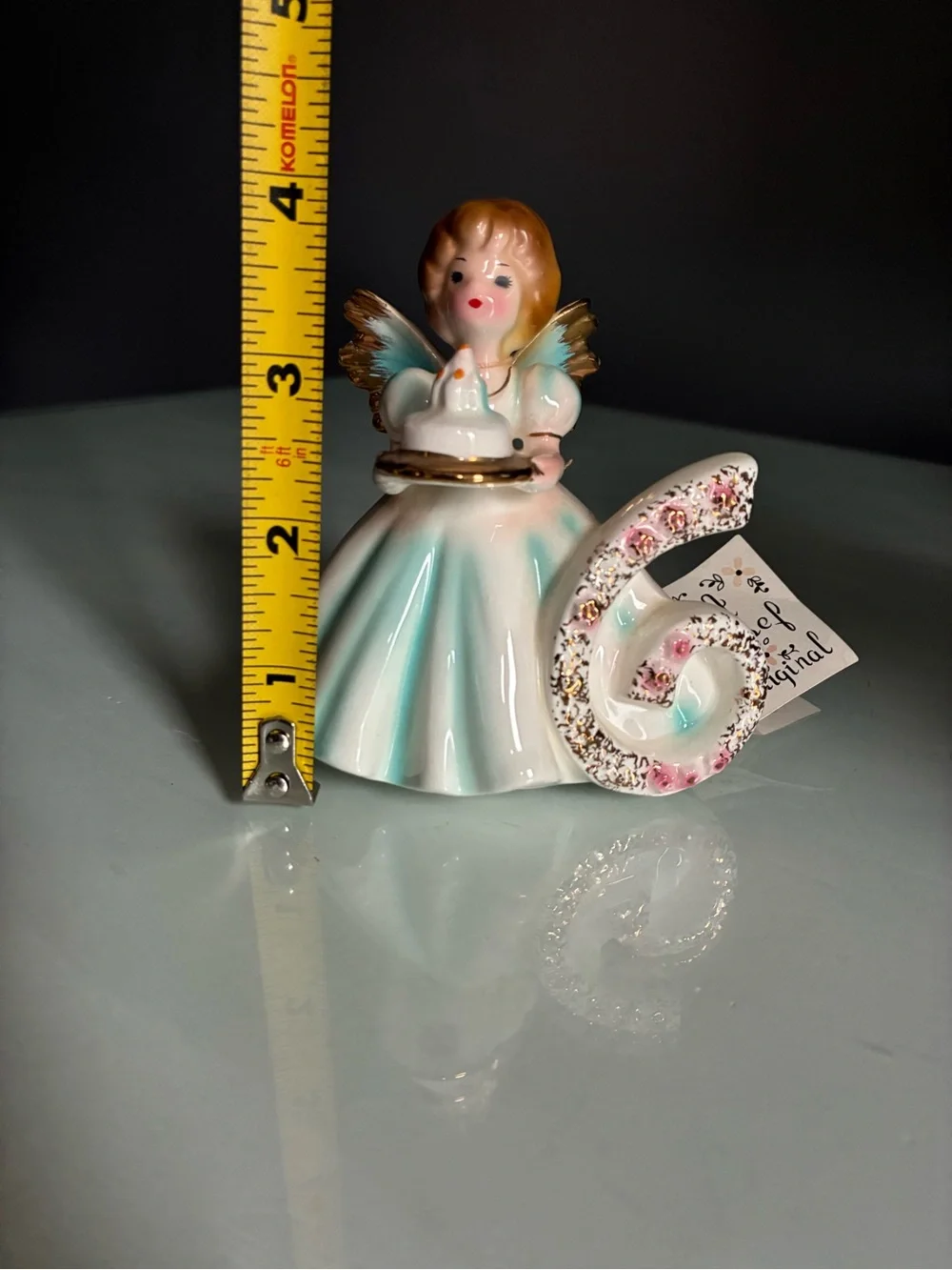 Josef Originals Birthday Girl Fairy Angel Figurine Number 6
